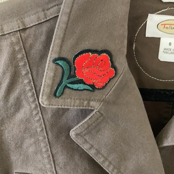 Patched Talbots Chocolate Jacket - Picture 4 of 10